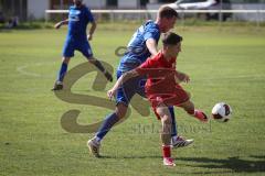 Kreisliga - Saison 2026/27- TSV Großmehring - SV Zuchering - Leander Friedl rot Zuchering - Matthias Hamm blau Großmehring - Foto: Meyer Jürgen