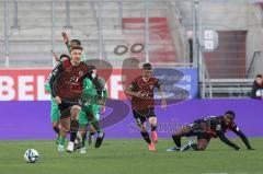 3. Liga; FC Ingolstadt 04 - 
SV Sandhausen; Julian Kügel (31, FCI) Felix Keidel (43, FCI) Daouda Beleme (9, FCI) Ben Balla Yassin (26 SVS)