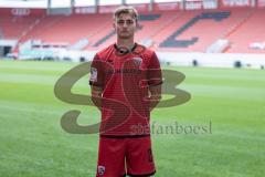 Jasper Maljojoki (23, FCI) ; FC Ingolstadt 04; 3.Liga,  Porträttermin 2025/2026; Headshot, Headshots, Porträt, Vorstellung, Präsentation, Pressetermin, Fußball, GER