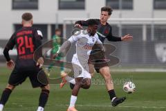 3. Liga - Testspiel - Saison 2025/26 - FC Ingolstadt 04 - SSV 1846 Ulm - Tomislav Bagaric (Nr.49 - FCI) - Streli Mamba (Nr.45 - SSV Ulm) - Foto: Meyer Jürgen
