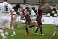 3.Liga - Saison 2023/2024 - SC Verl - FC Ingolstadt 04 - Der 2:2 Ausgleichstreffer durch Jannik Mause (Nr.7 - FCI) - jubel - David Kopacz (Nr.29 - FCI) -  - Foto: Meyer Jürgen