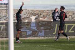 3. Liga - Saison 2025/26 - Hansa Rostock - FC Ingolstadt 04  - Der0:1Treffer durch Marcel Costly (Nr.22 - FCI) - jubel-  -- Foto: Meyer Jürgen