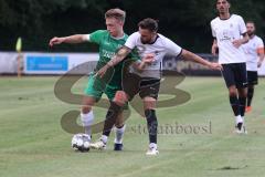 Bezirksliga - Saison 2024/25- FC Fatih - FC Gerolfing -  - Lukas Achhammer (Nr.9 - FC Gerolfing) - Hugo Da Silva Lopes weiss Fatih - Foto: Meyer Jürgen