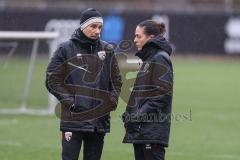 3. Liga; FC Ingolstadt 04 - Trainingsauftakt nach Winterpause; Cheftrainerin Sabrina Wittmann (FCI) Co-Trainer Ilia Gurev (FCI)