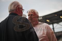3. Liga - Saison 2026/27 - FC Ingolstadt 04 - TSG Hoffenheim II - Vorsitzender des Vorstandes Peter  Jackwerth (FCI) - Geschäftsführer Sport/Kommunikation Harald Gärtner (FCI) - Foto: Meyer Jürgen