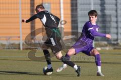 Freundschaftsspiel - Saison 2025/26- TSV Gaimersheim - VFR Neuburg - Quendrim Hoti (Nr.4 - TSV Gaimersheim) - Maximilian Christl lila Neuburg - Foto: Meyer Jürgen