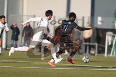 Bayernliga Nord - Saison 2024/25 - FC Ingolstadt 04 II - SC Eltersdorf - Jason Osei Tutu (Nr.11 - FCI U21) - Patrick Ort weiss Eltersdorf - Foto: Meyer Jürgen