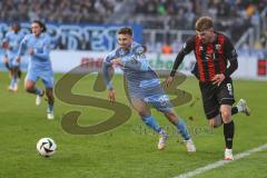 3. Liga; TSV 1860 München - FC Ingolstadt 04; Zweikampf Kampf um den Ball Benjamin Kanuric (8, FCI) Maier Philipp (26 TSV)