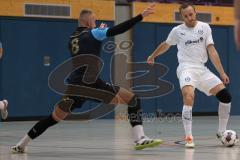 Futsal - Saison 2024/25- MTV Ingolstadt - 1860 München - Mykola Bilotserkivets weiss MTV - Renato Cilic schwarz München - Foto: Meyer Jürgen