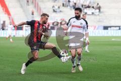 3. Liga; FC Ingolstadt 04 - SC Verl; Zweikampf Kampf um den Ball Yannick Deichmann (20, FCI) Mikic Daniel (4 SCV)