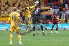 3. Liga; FC Ingolstadt 04 - SG Dynamo Dresden; Sebastian Grönning (11, FCI) Hauptmann Niklas (27 DD)