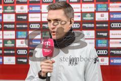 3. Liga; FC Ingolstadt 04 - VfL Osnabrück; Cheftrainer Tobias Schweinsteiger (VfL) Interview