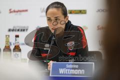 3. Liga; 1. FC Saarbrücken - FC Ingolstadt 04; 1:0 Pressekonferenz Interview Cheftrainerin Sabrina Wittmann (FCI)