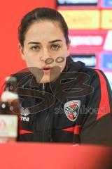 3. Liga; SSV Jahn Regensburg - FC Ingolstadt 04; Interview Pressekonferenz Cheftrainerin Sabrina Wittmann (FCI)