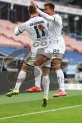 3. Liga; Hannover 96 II - FC Ingolstadt 04; Tor Jubel Treffer 0:3, Sebastian Grönning (11, FCI) Marcel Costly (22, FCI)