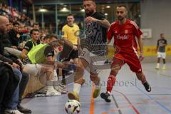 Lotto Bayern Hallencup - Saison 2024/25 - Türk SV Ingolstadt - FC Fatih Ingolstadt - Arbnor Segashi schwarz Fatih - Adar Gectan rot Türkisch - Foto: Meyer Jürgen