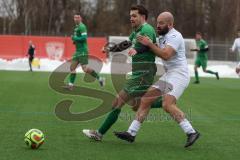 AUDI - Schanzer Amateurcup - Finale -  2026  - SV Hundszell - SV Denkendorf - Marcel Nicht weiss Hundszell - Marius Heß grün Denkendorf - Foto: Meyer Jürgen