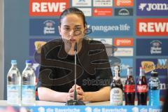 3. Liga; TSV 1860 München - FC Ingolstadt 04; Interview Pressekonferenz Cheftrainerin Sabrina Wittmann (FCI)