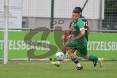 Bezirksliga - Saison 2025/26 - FC Gerolfing - TSV Gaimersheim - Armin Bortenschläger (Nr.18 - FC Gerolfing) - Hakan Düzgün (Nr.25 - TSV Gaimersheim) - Foto: Meyer Jürgen
