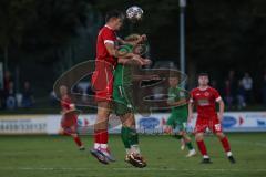 Landesliga - Saison 2024/25 - SV Manching - FSV Pfaffenhofen - Kuchlbauer Kristof rot Pfaffenhofen - Rainer Meisinger (Nr.8 - SV Manching) - XXXXX - Foto: Meyer Jürgen