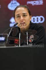 3. Liga; FC Ingolstadt 04 - FC Hansa Rostock; Interview Pressekonferenz Cheftrainerin Sabrina Wittmann (FCI)