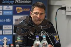 3. Liga; TSV 1860 München - FC Ingolstadt 04; Pressekonferenz Interview Cheftrainer Patrick Glöckner (TSV)