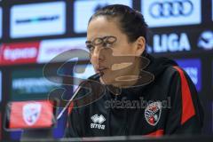 3. Liga; FC Ingolstadt 04 - MSV Duisburg; Pressekonferenz Interview Cheftrainerin Sabrina Wittmann (FCI)