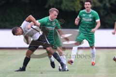 Bezirksliga - Saison 2024/25- FC Fatih - FC Gerolfing -  - Lukas Achhammer (Nr.9 - FC Gerolfing) - Eduard Hardok (Nr.3 - FC Fatih) - Foto: Meyer Jürgen