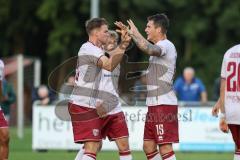 Toto Pokal; TSV Landsberg - FC Ingolstadt 04; Tor Jubel Treffer Simon Lorenz (32, FCI) mit Jonas Scholz (15, FCI)