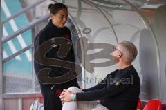 3. Liga - Saison 2026/27 - Victoria Köln - FC Ingolstadt 04  - Cheftrainerin Sabrina Wittmann (FCI) - Geschäftsführer Sport/Kommunikation Harald Gärtner (FCI) - Foto: Meyer Jürgen