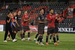 3. Liga - Saison 2025/26 - VFB Stuttgart II - FC Ingolstadt 04  - Die Mannschaft bedankt sich bei den Fans - XXXXX - Foto: Meyer Jürgen