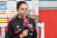 3. Liga; MSV Duisburg - FC Ingolstadt 04; vor dem Spiel Cheftrainerin Sabrina Wittmann (FCI) Interview
