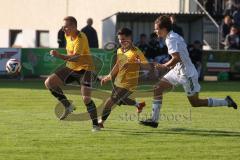 Kreisliga - Saison 2025/26- TSV Lichtenau - TSV Hohenwart - Peer Wittmer gelb Lichtenau - Dominik Mulock weiss Hohenwart - Foto: Meyer Jürgen