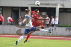 Bezirksliga - Saison 2024/25 - FC Fatih Ingolstadt - TSV Rohrbach -  Eduard Hardok (Nr.3 - FC Fatih) - Gabriel Niedermeir weiss Rohrbach - Foto: Meyer Jürgen