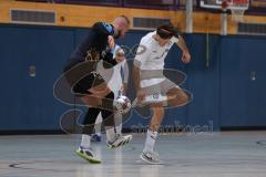 Futsal - Saison 2024/25- MTV Ingolstadt - 1860 München - Krenar Emini weiss #13 MTV - Renato Cilic schwarz München - Foto: Meyer Jürgen