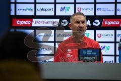3. Liga - Saison 2026/27 - Waldhof Mannheim - FC Ingolstadt 04 - Cheftrainer Achim Beierlorzer (FCI) bei der Pressekonferenz nach dem Spiel - XXXXX - Foto: Meyer Jürgen