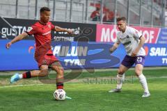 3. Liga; FC Ingolstadt 04 - Erzgebirge Aue; Marcel Costly (22, FCI) Barylla Anthony (23 Aue)