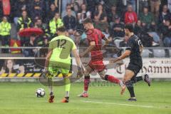 Toto Pokal; FC Sportfreunde Schwaig - FC Ingolstadt 04; Torchance verpasst Frederik Christensen (11, FCI) Torwart Maximilian Huber