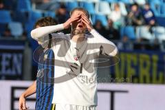 2024_1_27 - 3. Liga - Saison 2023/24 - 1. FC Saarbrücken - FC Ingolstadt 04 -  - Benjamin Kanuric (Nr.8 - FC Ingolstadt 04) mit einer vergebenen Chance - enttäuscht - XXXXX - Foto: Meyer Jürgen