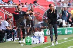 DFB-Pokal; FC Ingolstadt 04 - 1. FC Kaiserslautern; Cheftrainerin Sabrina Wittmann (FCI) Co-Trainer Fabian Reichler (FCI)