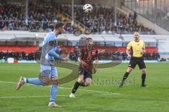 3. Liga; TSV 1860 München - FC Ingolstadt 04; Felix Keidel (43, FCI) Dulic Sean (25 TSV)