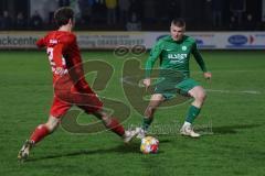 Landesliga - Saison 2024/25 - SV Manching - TSV Dachau - Sebastian Graßl (Nr.10 - SV Manching) - Pfeiffer Leon rot Dachau - Foto: Meyer Jürgen