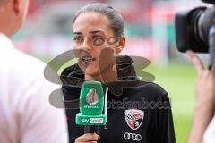 DFB-Pokal; FC Ingolstadt 04 - 1. FC Kaiserslautern; Cheftrainerin Sabrina Wittmann (FCI)  vor dem Spiel