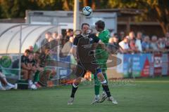 Bezirksliga - Saison 2025/26 - FC Gerolfing - TSV Rohrbach - Felix Winkelmeyr (Nr.8 - FC Gerolfing) - Philipp Federl schwarz Rohrbach - Foto: Meyer Jürgen