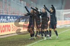 3. Liga; SSV Jahn Regensburg - FC Ingolstadt 04; Tor Jubel Treffer 0:3 Marcel Costly (22, FCI) Gustav Christensen (24, FCI) Linus Rosenlöcher (19, FCI) Gustav Christensen (24, FCI) Fredrik Carlsen (8, FCI) Jonas Scholz (15, FCI)