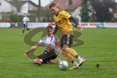 Kreisliga - Saison 2024/25- TSV Lichtenau - FC Mindelstetten - Boris Manko gelb Lichtenau - Christoph Riegler weiss Mindelstetten - Foto: Meyer Jürgen