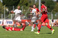 Bezirksliga - Saison 2023/2024 - TSV Gaimersheim - BC Attaching - Manuell Bittlmayer (Nr.33 - Gaimersheim) - Manuel Thalhammer rot Attaching - - Foto: Meyer Jürgen