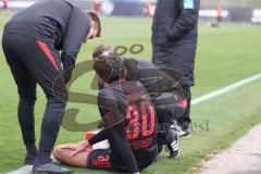 3. Liga - Testspiel - Saison 2025/26 - FC Ingolstadt 04 - SSV 1846 Ulm - Ognjen Drakulic (Nr.30 - FCI) verletzt am Boden - XXXXX - Foto: Meyer Jürgen