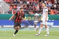 3. Liga; FC Ingolstadt 04 - SV Waldhof Mannheim; Tor Jubel Treffer 1:0 Felix Keidel (43, FCI) Thalhammer Maximilian (31 SVWM)