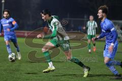 Landesliga - Saison 2025/26 - SV Manching - FV Illertissen II - Leon Peric (Nr.20 - SV Manching) - Sönmez Eray blau Illertissen  - Foto: Meyer Jürgen